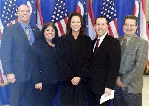 test From left: Sean Maloney, BFA Region Leader; Linda Walker, BFA Central Ohio Chair; Ohio Supreme Court Justice Sharon Kennedy; Jim Irvine, BFA Chairman; Dean Reick, BFA Marketing & Communications Director