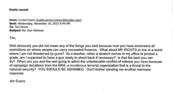 Professor labels NRA terrorist organization