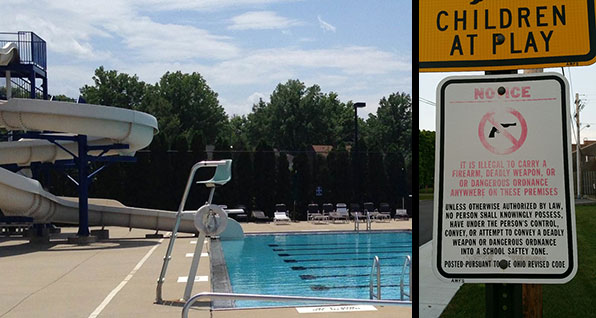 no gun signs in Purvis Park University Heights Ohio