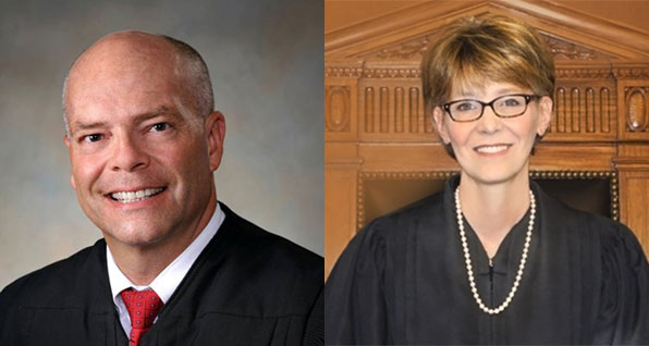 Judge Craig Baldwin and Justice Mary DeGenaro