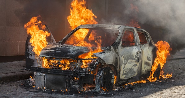 Burned Car