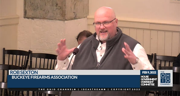 Constitutional Carry testimony Buckeye Firearms Association
