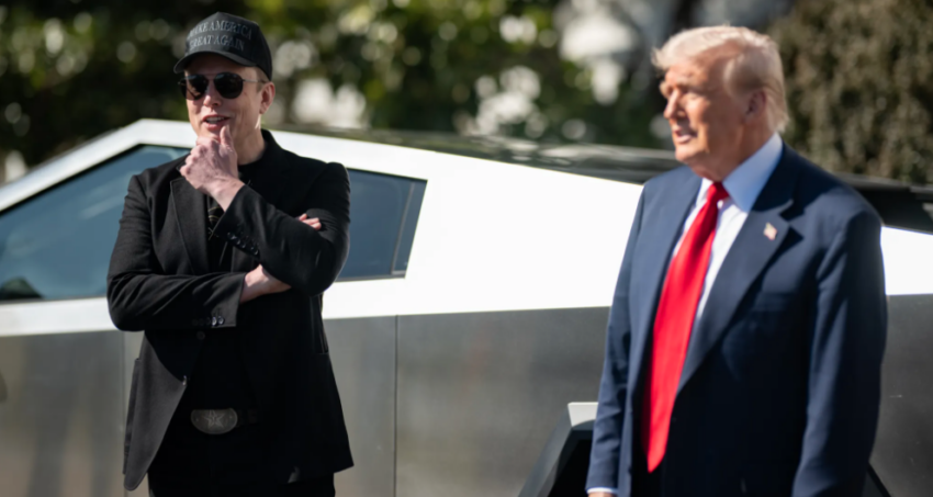 Elon Musk and President Donald Trump; source: whitehouse.gov